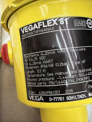 NEW Vegaflex FX81.FXATGFHXANAX