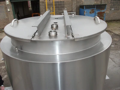 1,100 L S/S Electrically Heated Jacketed Cooker Tank