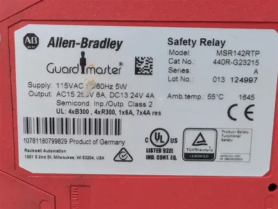 Allen Bradley MSR142RTP Guardmaster Safety Relay 440R-G23215 Used