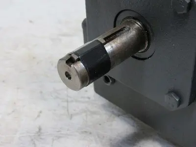 Leeson 098008.00 180VDC Electric Motor W/Hub City 40:1 Ratio Left Gear Reducer