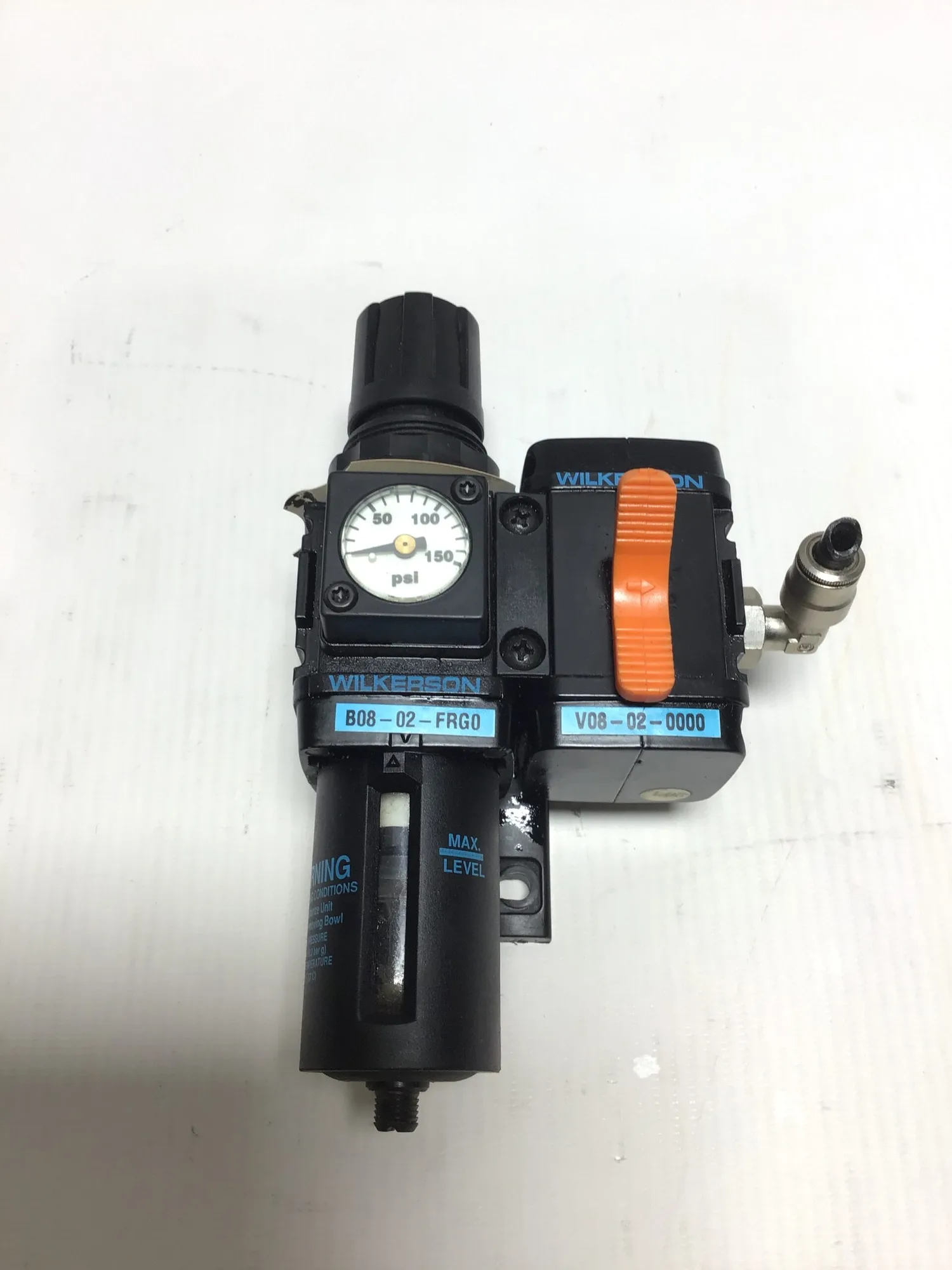 Wilkerson B08-02-FRG0 – V08-02-0000 Filter Regulator Range 0-150PSI (0-8.5bar)