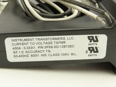 Instrument Transformers Current To Voltage Transformer 400A:0.333V 50-400Hz 600V