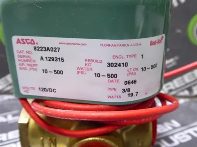 ASCO 8223A027 Red Hat Solenoid Valve New NIB