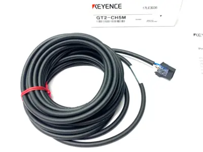 USED KEYENCE DIGITAL CONTACT SENSOR HEAD CABLE STRAIGHT, M8 5M LENGTH