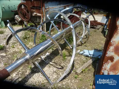 USED Young Industries 150 Cu Ft Ribbon Blender Shaft