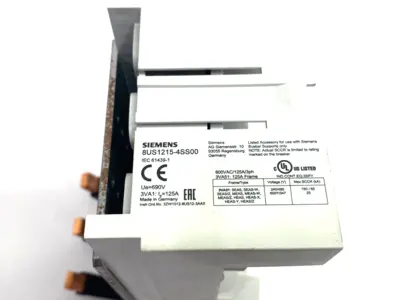 USED SIEMENS DEVICE ADAPTER, 3-POLE, 125A/600VAC/3-PH