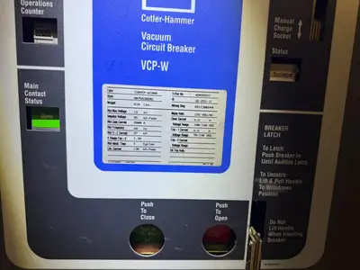 15kV Switchgear Lineup MVS Load Break Controller, 2000 Amp