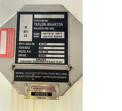 USED 2020 ELEET CRYOGENICS,  INC. VTM-1500