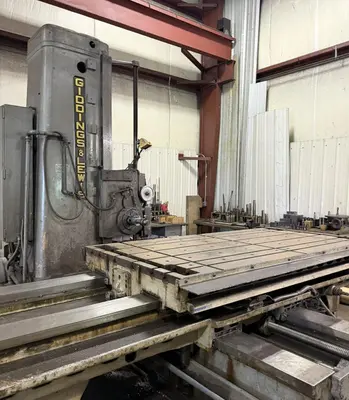 Used GIDDINGS & LEWIS 340-T Horizontal Table Type Boring Mills Ohio US | G-2000, Inc. #1323205