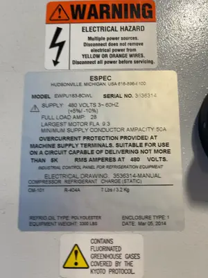 USED 2014 ESPEC EWPU1836CWL