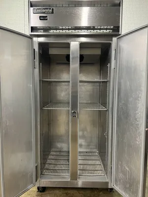 Used Continental Used Continental 2RSEN 36 1/4" Two Section Reach In Refrigerator Solid Doors 115v Refrigerators Illinois US | Falcon Restaurant Supply #1374959