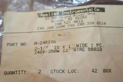 NEW APPLIED INSTRUMENTS A-24B106
