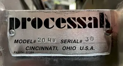 USED PROCESSALL 20-HV TILT-A-MIXER