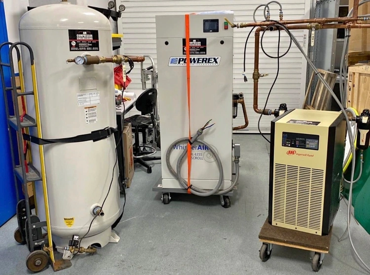 Used 2022 POWEREX 1507HP-2-120 Rotary Screw & Sliding Vane Air Compressors Massachusetts US | ARC Equipment Corp #901276