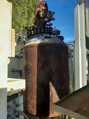 Reactor, 600 Gallon, Glass Lined, 100 PSI, Jkt, Agit, Pfaudler #S636815
