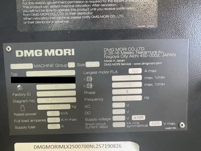 Used 2019 DMG MORI NLX 2500-700 CNC Lathes Illinois US | Revelation Machinery #1283717