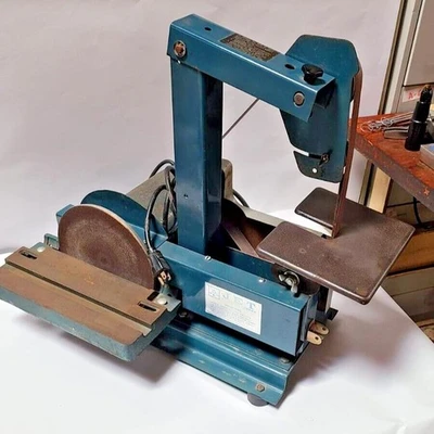 Jet Industrial Grinder 1" Belt Sander Disc Single Phase Motor