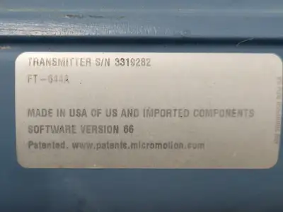 USED MICRO MOTION INC 1700R12ABCEZZZ