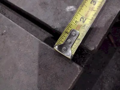 12' X 4' X 14" T-SLOTTED FLOOR PLATE: STOCK #23500