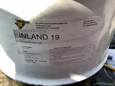 Inland 19 Solvent Refined Paraffinic Oil / Vacuum Pump Fluid ; 55 Gallon Drum