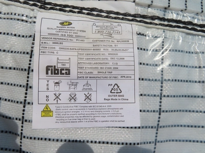 Unused Material Motion Inc. Super Sacks, Bulk Bags