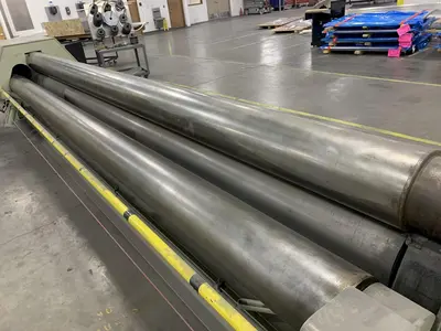 16' x .125" MONTGOMERY 4 ROLL MODEL 4R19710 HYDRAULIC POWER PLATE ROLL