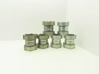 3-1/2" EMT Compression Connector Union Lot of 6