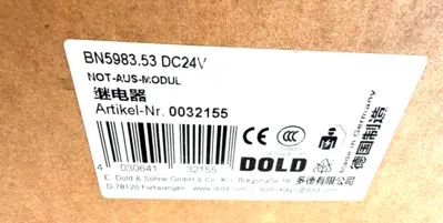 NEW DOLD BN5983.53 SAFETY RELAY DC24V 0032155 BN598353