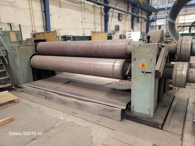 PIESOK 3-rolls Plate Bending Rolls, in very good used condition, video, POA
