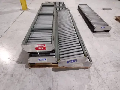 Used Hytrol Medium Duty Gravity Roller Conveyor LOT OF 95 FT Roller Conveyors Michigan US | Maverick Industrial Sales #1398692