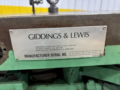 36" X 48" GIDDINGS & LEWIS AIR LIFT ROTARY TABLE: STOCK #23587