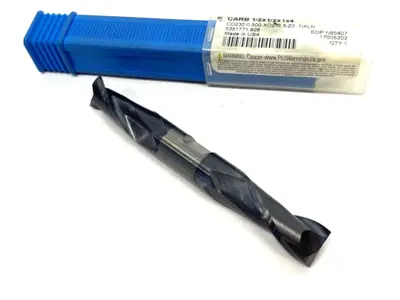 USED SECO, NIAGARA CUTTER CENTER CUTTING DOUBLE END SHORT LENGTH SQUARE END END MILL, 1/2 I
