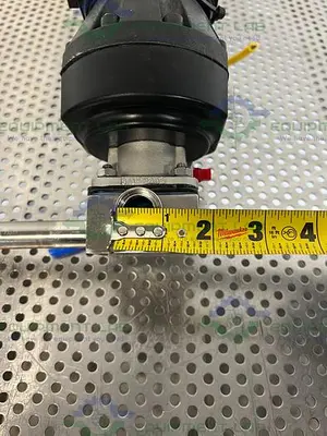 USED ITT PURE-FLO A208 DIAPHRAGM 4-WAY VALVES 90PSI W/ 3/4" AND 1" SANITARY FITTINGS