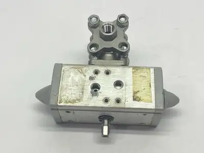 VZBA-1/4"-GG-63-T-22-F0304-V4V4T-PP15-R-90-C, 1809651 | Festo VZBA-1/4"-GG-63-T-22-F0304-V4V4T-PP15-R-90-C Ball Actuator Unit 1809651 - Used