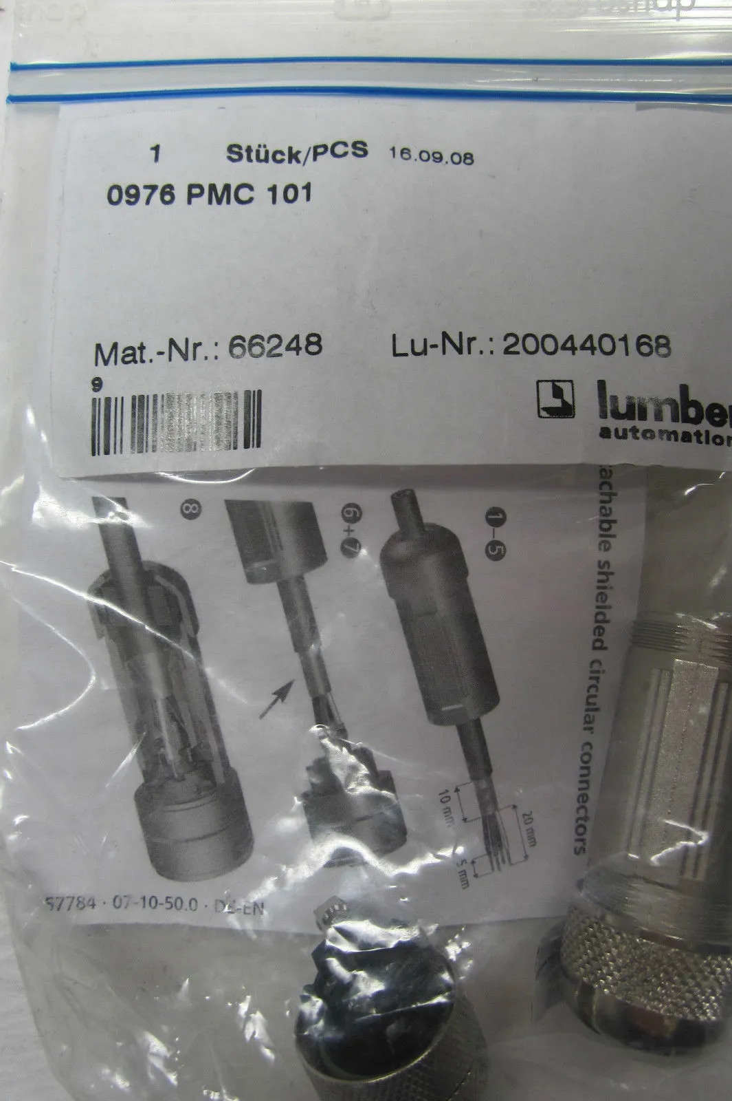 NEW LUMBERG 0976 PMC 101 CONNECTOR 0976PMC101