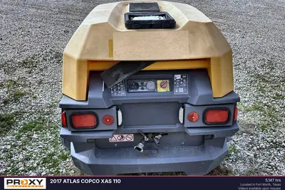 Used 2017 ATLAS COPCO XAS 110 Rotary Screw & Sliding Vane Air Compressors Texas US | Proxy Equipment #1385386