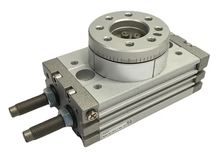 Used SMC PNEUMATIC ROTARY ACTUATOR TABLE 0-190 DEGREES Rotary Actuators | Maverick Industrial Sales #1100157