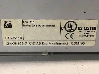 USED SIGMATEK CDM163 12-008-163-O