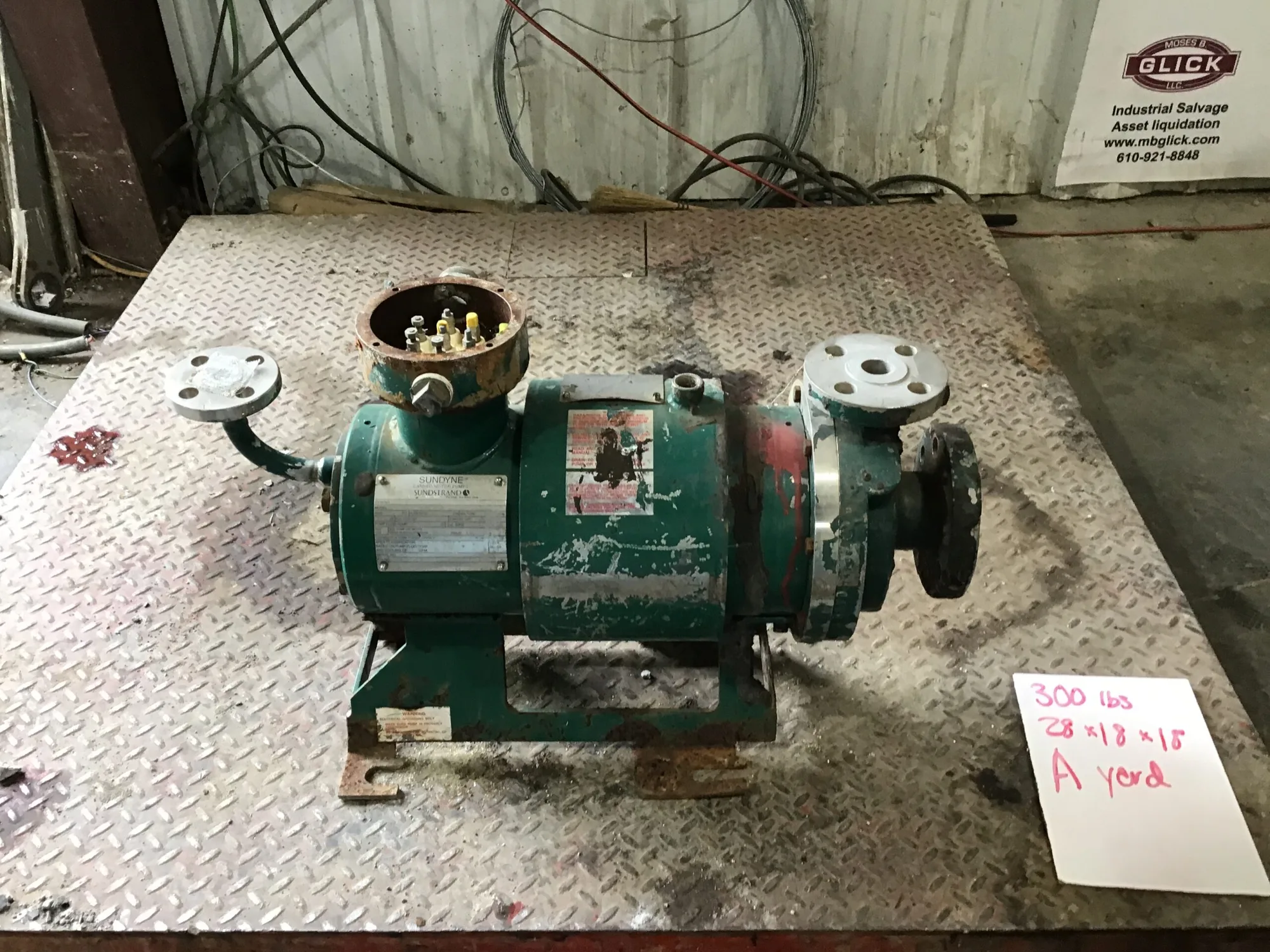 Sundyne Canned Motor Pumps Sundstrand Fluid Handling H022C-S2NHT-Z2D2J