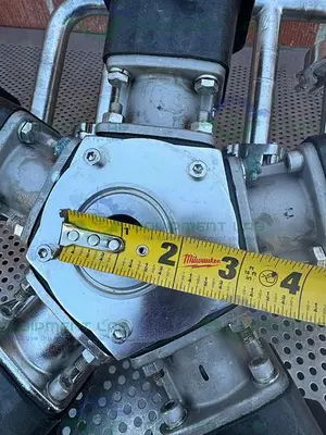 USED 5 ITT PURE FLO ADVANTAGE STAINLESS STEEL DIAPHRAGM VALVE W/ 1" SANITARY FITTING
