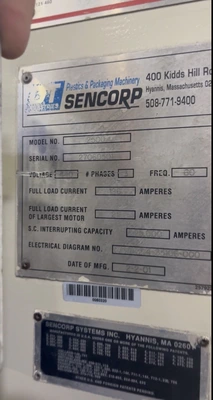 2001 SENCORP 2500 Inline Thermoformers | PlastiMach Corp (10)