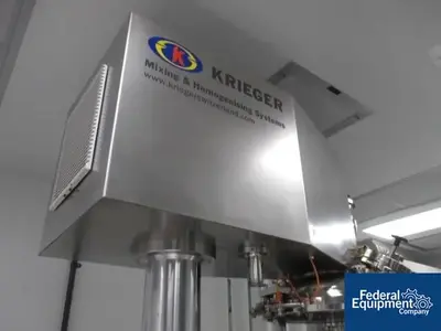 USED Krieger 50 Liter Krieger Vacuum Homogenizer Mixer, Model MMD50, S/S