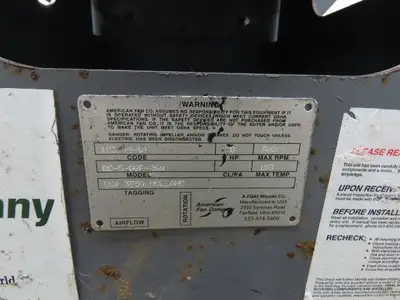 Used AMERICAN _UNKNOWN_ Centrifugal Blowers Indiana US | Arrow Industrial #1366536