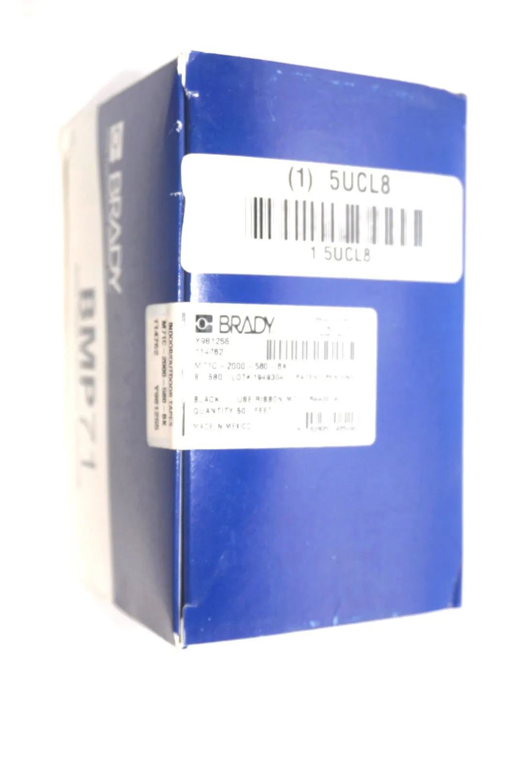 NEW BRADY M71C-2000-580-BK TAPE M71C2000580BK