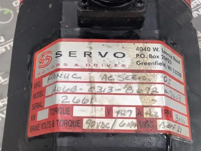 FANUC A06B-0313-B672#7008 Model 0S AC Servo Motor Used