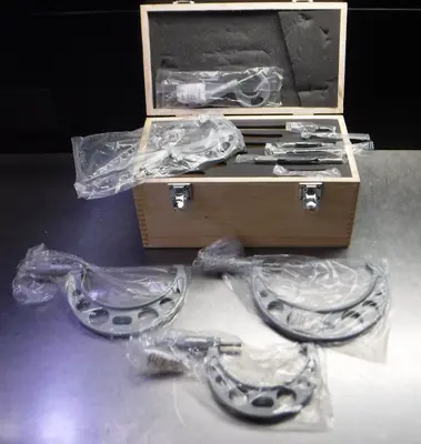 Phase II 0-6" x .0001" 5 Piece Outside Micrometer Set 107-032 (LOC3474)