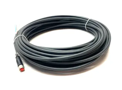 USED BECKHOFF SINGLE ENDED POWER CABLE M8 4-PIN TO LEADS, 20M LENGTH