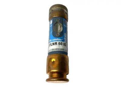 USED LITTELFUSE TIME-DELAY INDICATING FUSE CLASS RK5 250V 60A LOT OF 10