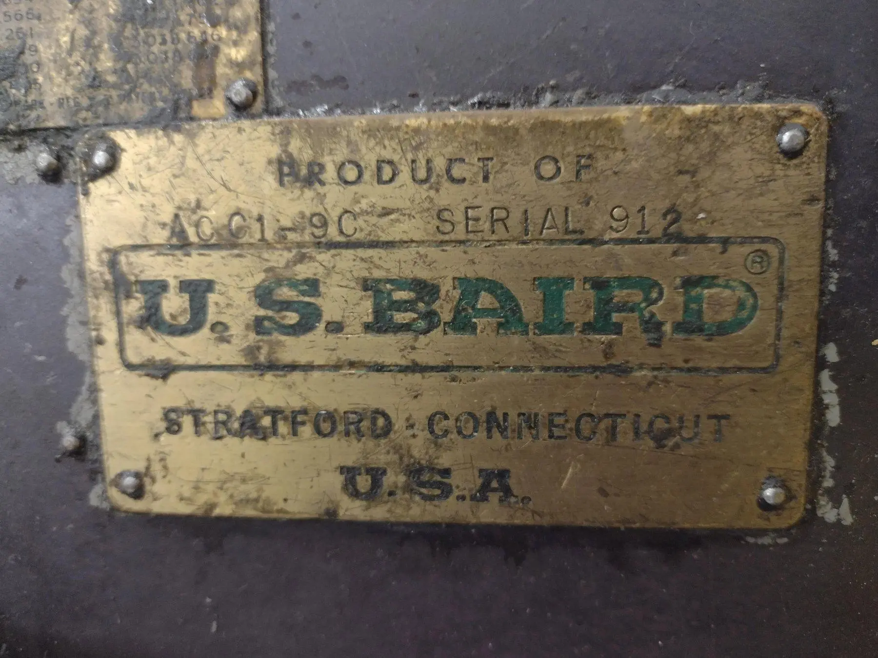 US BAIRD MODEL #ACC1-9C MOTORIZED COIL CRADLE: STOCK #19911