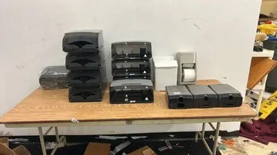 Lot of Commercial Paper Towel and Toilet Paper Dispensers Assorted Brands
